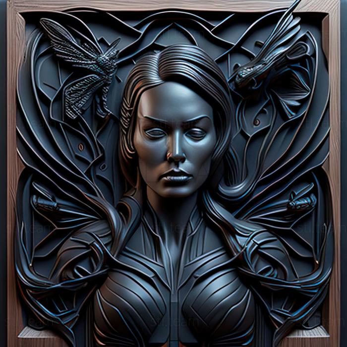 3D модель St Черная вдова Вселенная Marvel (STL)